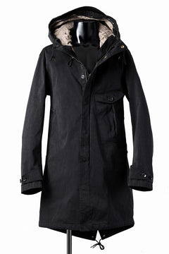 Load image into Gallery viewer, Ten c CYCLONE PARKA / GARMENT DYED OJJ (BLACK)