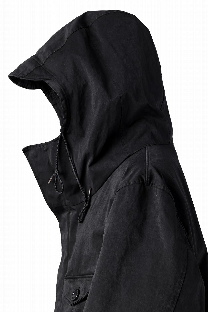 Ten c CYCLONE PARKA / GARMENT DYED OJJ (BLACK)