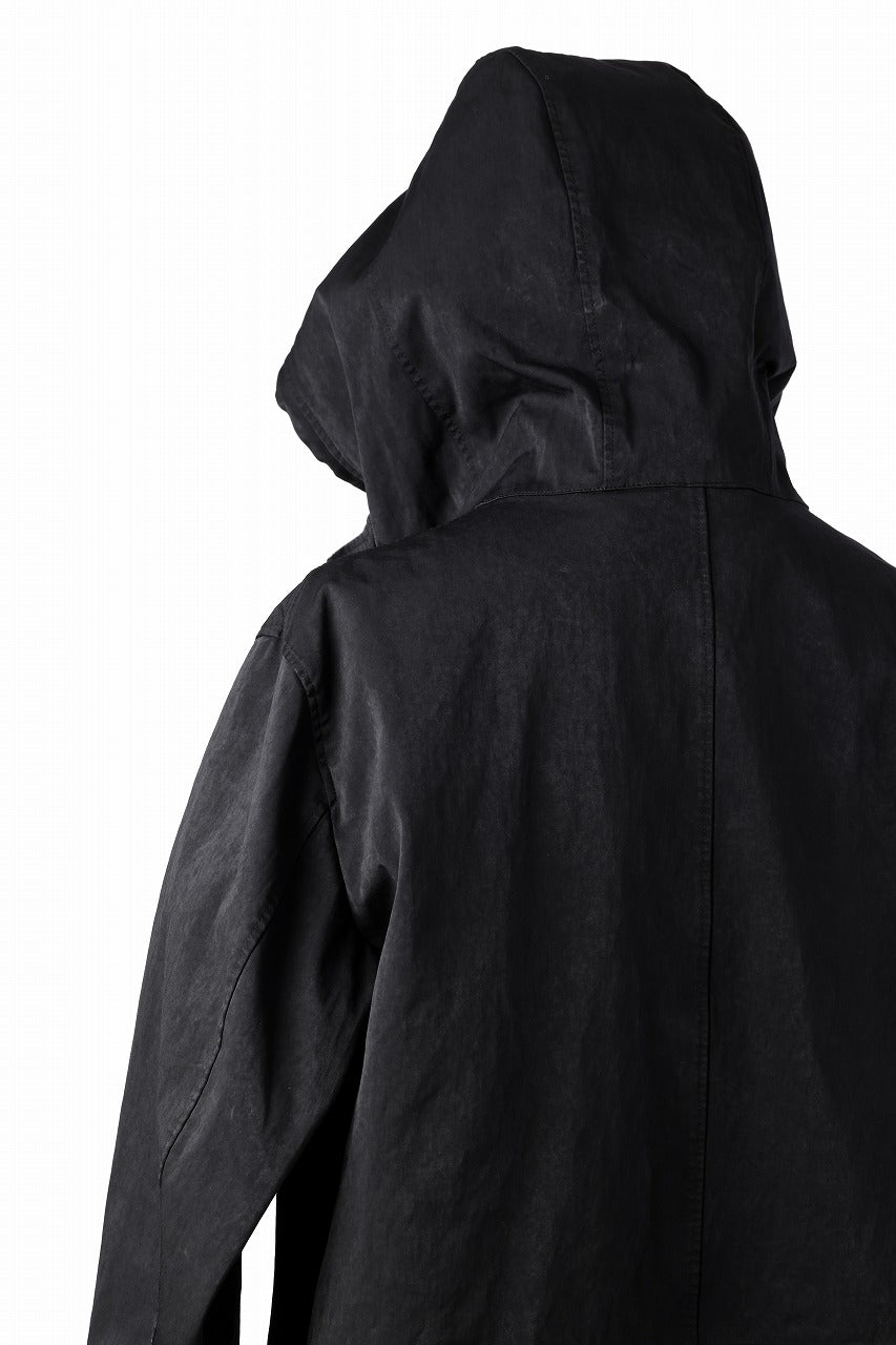 Ten c CYCLONE PARKA / GARMENT DYED OJJ (BLACK)