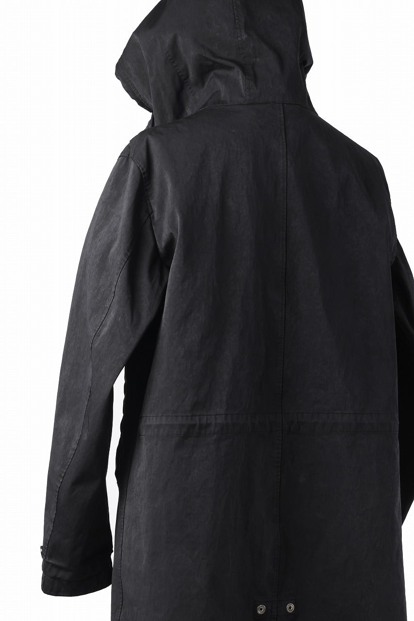 Ten c CYCLONE PARKA / GARMENT DYED OJJ (BLACK)