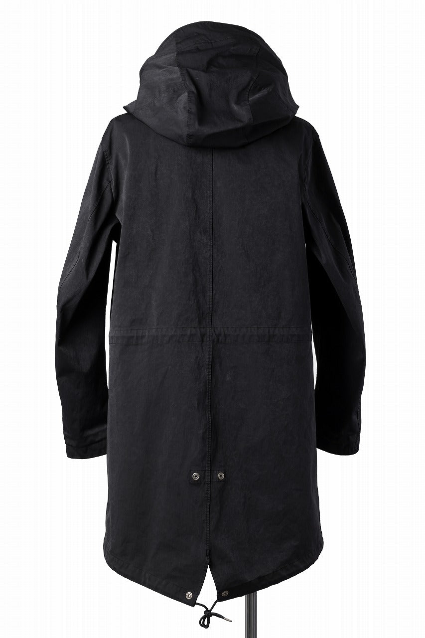 Ten c CYCLONE PARKA / GARMENT DYED OJJ (BLACK)