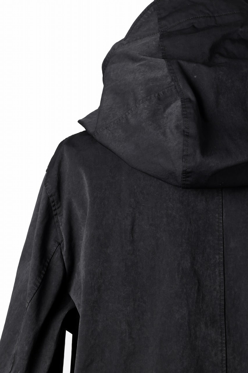 Ten c CYCLONE PARKA / GARMENT DYED OJJ (BLACK)