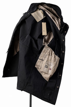 Load image into Gallery viewer, Ten c CYCLONE PARKA / GARMENT DYED OJJ (BLACK)