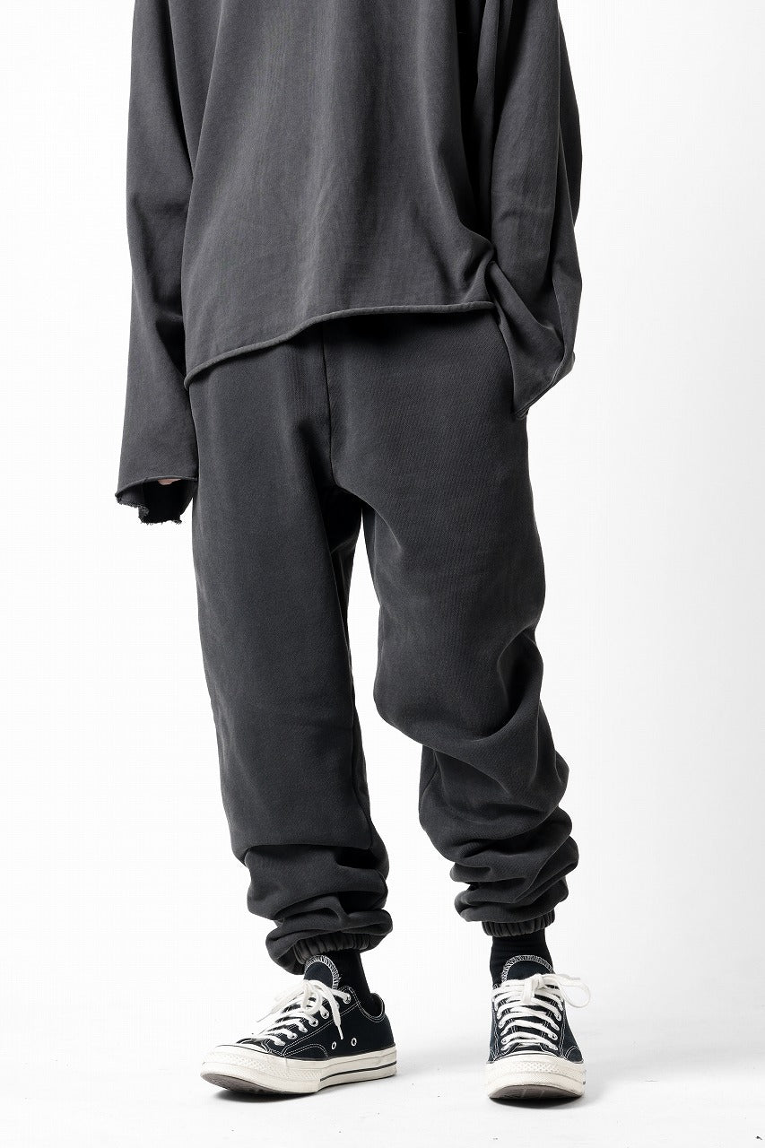 entire studios HEAVY JOGGER SWEAT PANTS (WASHED BLACK)