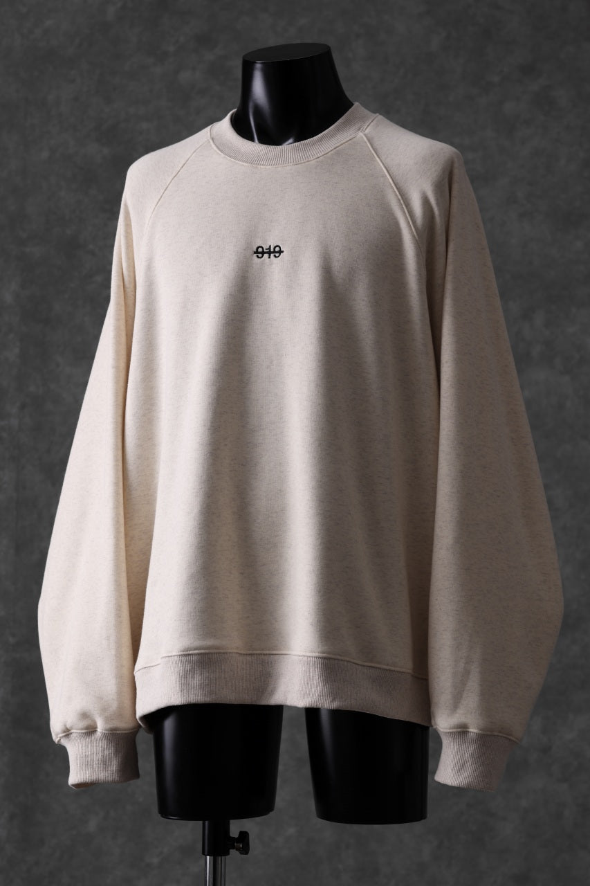 A.F ARTEFACT BOMBERHEAT® BACK LOGO DOLMAN TOPS (CREAM)