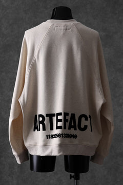 画像をギャラリービューアに読み込む, A.F ARTEFACT BOMBERHEAT® BACK LOGO DOLMAN TOPS (CREAM)