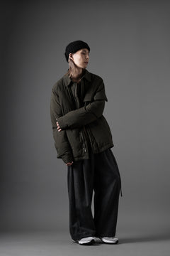 画像をギャラリービューアに読み込む, Ten c LIGHT DOWN FIELD JACKET / GARMENT DYED NYLON TACTEL (DARK GREEN)