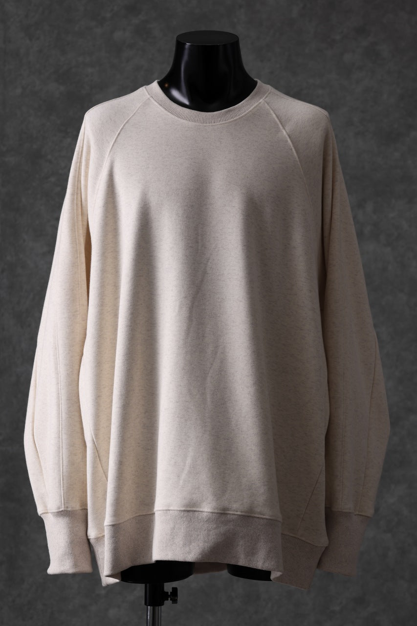 A.F ARTEFACT BOMBERHEAT® DOLMAN PULLOVER TOPS (CREAM)