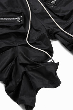 Load image into Gallery viewer, A.F ARTEFACT MONSTER TUCKE SHORTS / SOFT CHINO CLOTH (BLACK)
