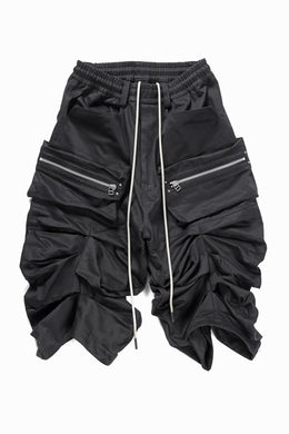 A.F ARTEFACT MONSTER TUCKE SHORTS / SOFT CHINO CLOTH (BLACK)