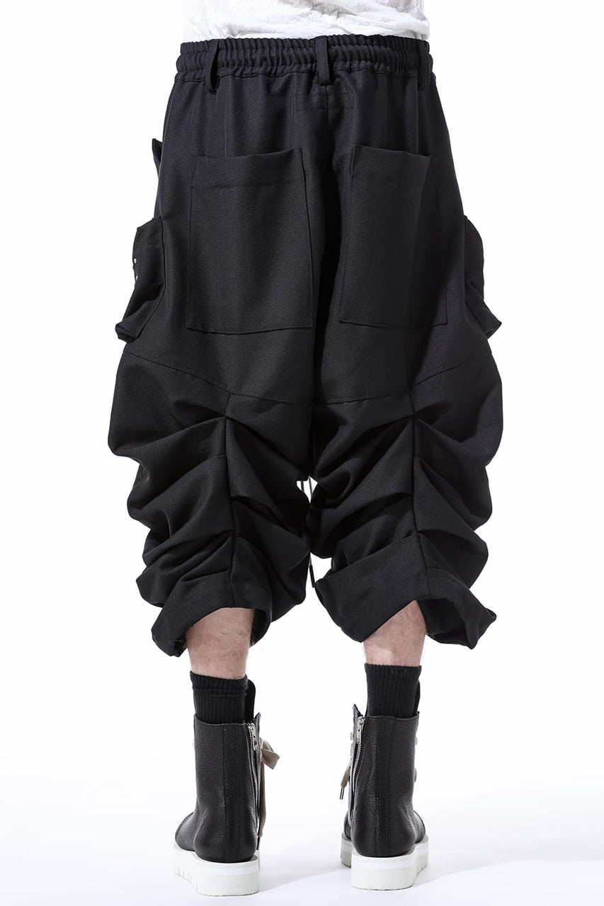 Load image into Gallery viewer, A.F ARTEFACT MONSTER TUCKE SHORTS / SOFT CHINO CLOTH (BLACK)