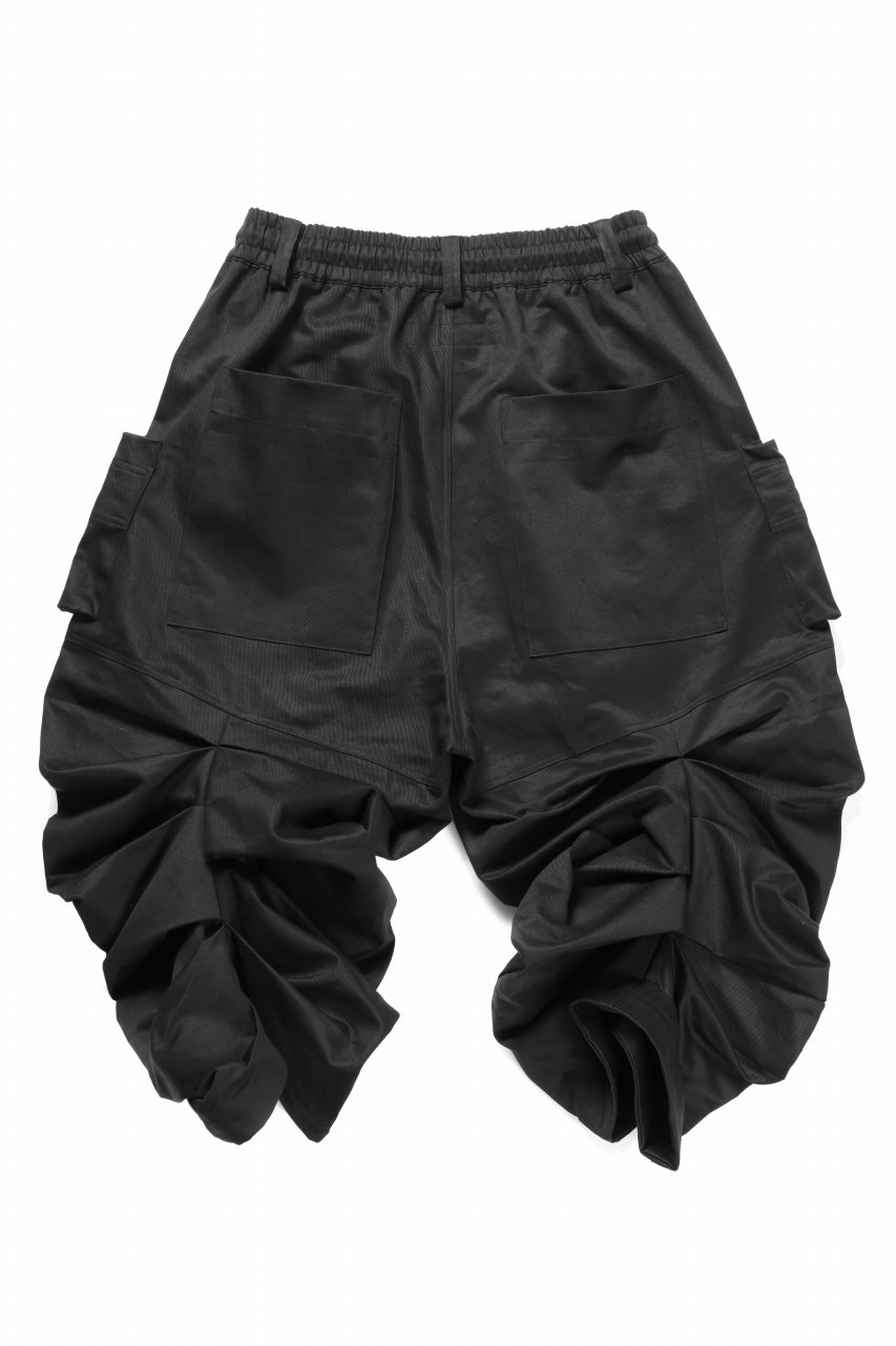 Load image into Gallery viewer, A.F ARTEFACT MONSTER TUCKE SHORTS / SOFT CHINO CLOTH (BLACK)