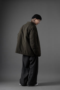 画像をギャラリービューアに読み込む, Ten c LIGHT DOWN FIELD JACKET / GARMENT DYED NYLON TACTEL (DARK GREEN)