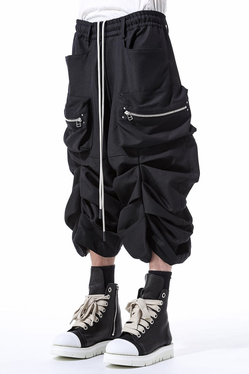 Load image into Gallery viewer, A.F ARTEFACT MONSTER TUCKE SHORTS / SOFT CHINO CLOTH (BLACK)