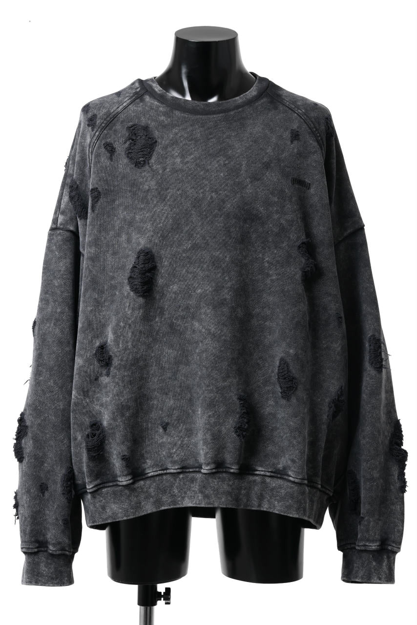 Juun.J Garment Dyed Distressed Sweatshirt (GREY)の商品ページ ...