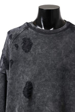 Load image into Gallery viewer, Juun.J Garment Dyed Distressed Sweatshirt (GREY)