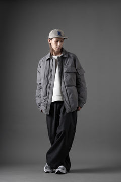 画像をギャラリービューアに読み込む, Ten c LIGHT DOWN FIELD JACKET / GARMENT DYED NYLON TACTEL (GRAY)