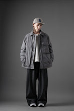 Load image into Gallery viewer, Ten c LIGHT DOWN FIELD JACKET / GARMENT DYED NYLON TACTEL (GRAY)