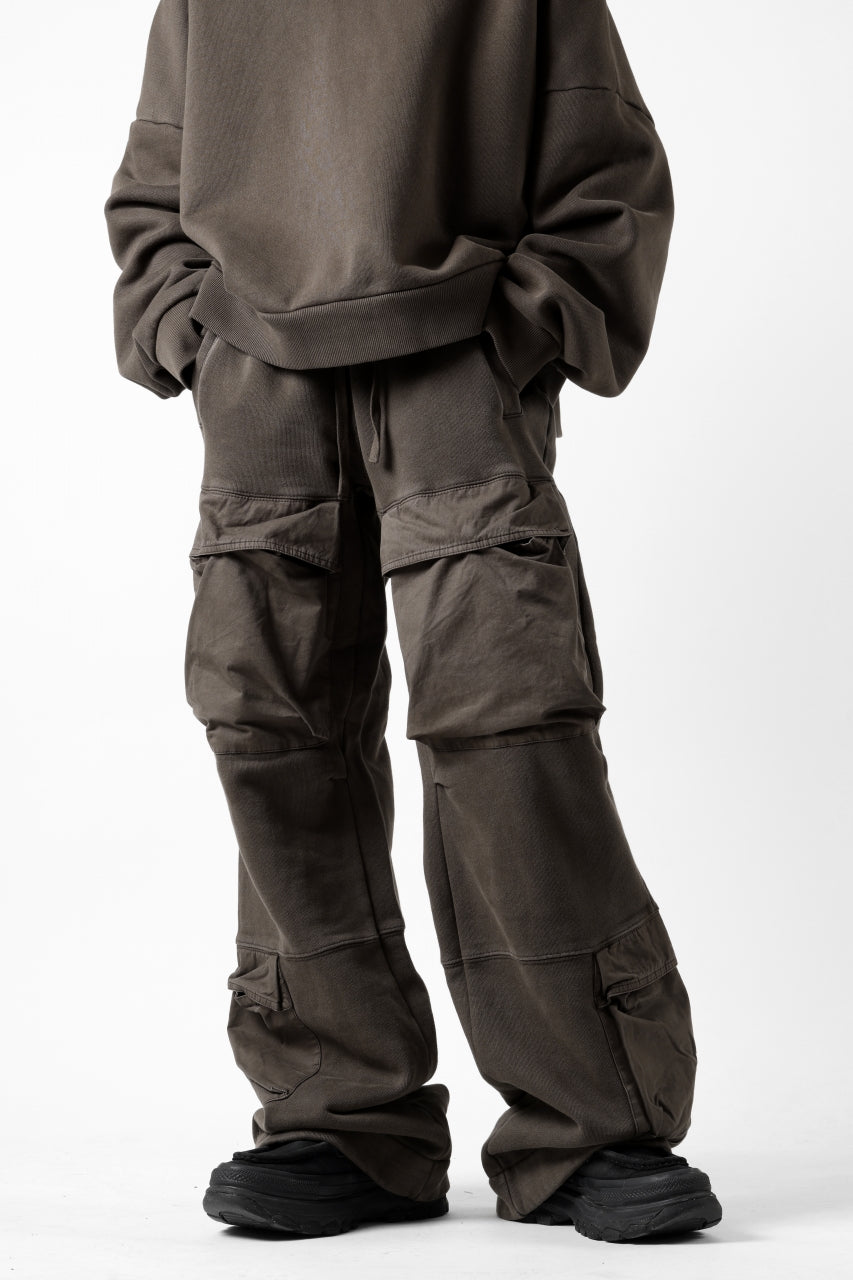 entire studios UTILITY CARGO SWEAT PANTS (BRUNETTE)