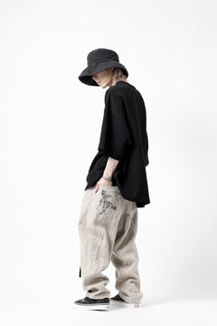 画像をギャラリービューアに読み込む, YUTA MATSUOKA wide taperd pants / no.8 linen canvas (ecru)