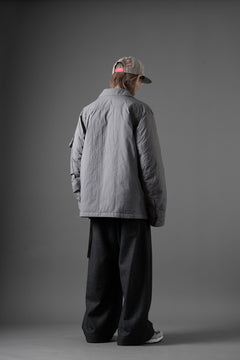 Load image into Gallery viewer, Ten c LIGHT DOWN FIELD JACKET / GARMENT DYED NYLON TACTEL (GRAY)