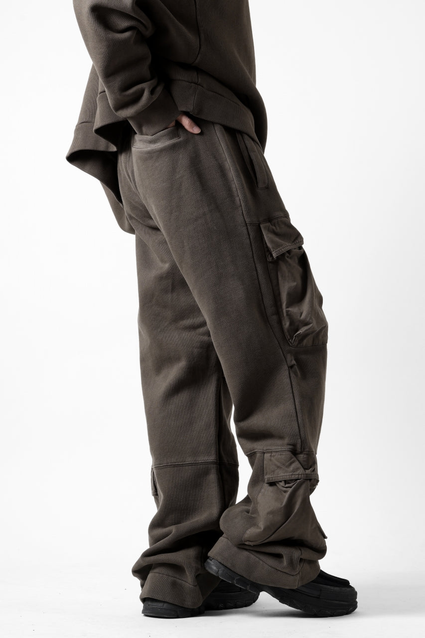 entire studios UTILITY CARGO SWEAT PANTS (BRUNETTE)