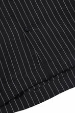 Load image into Gallery viewer, A.F ARTEFACT LOOSEY OVER SHIRT / LINEN STRIPE B (BLACK×L.GREY)