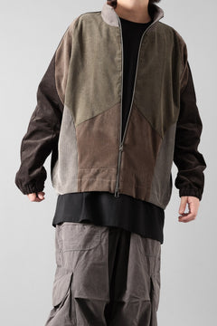 Load image into Gallery viewer, CHANGES REMAKE CORDUROY TRACK JACKET (MULTI #B)