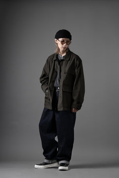 画像をギャラリービューアに読み込む, Ten c MIDLAYER FIELD JACKET / PIECE DYED CONYPE MICRO-FIBER (DARK OLIVE)