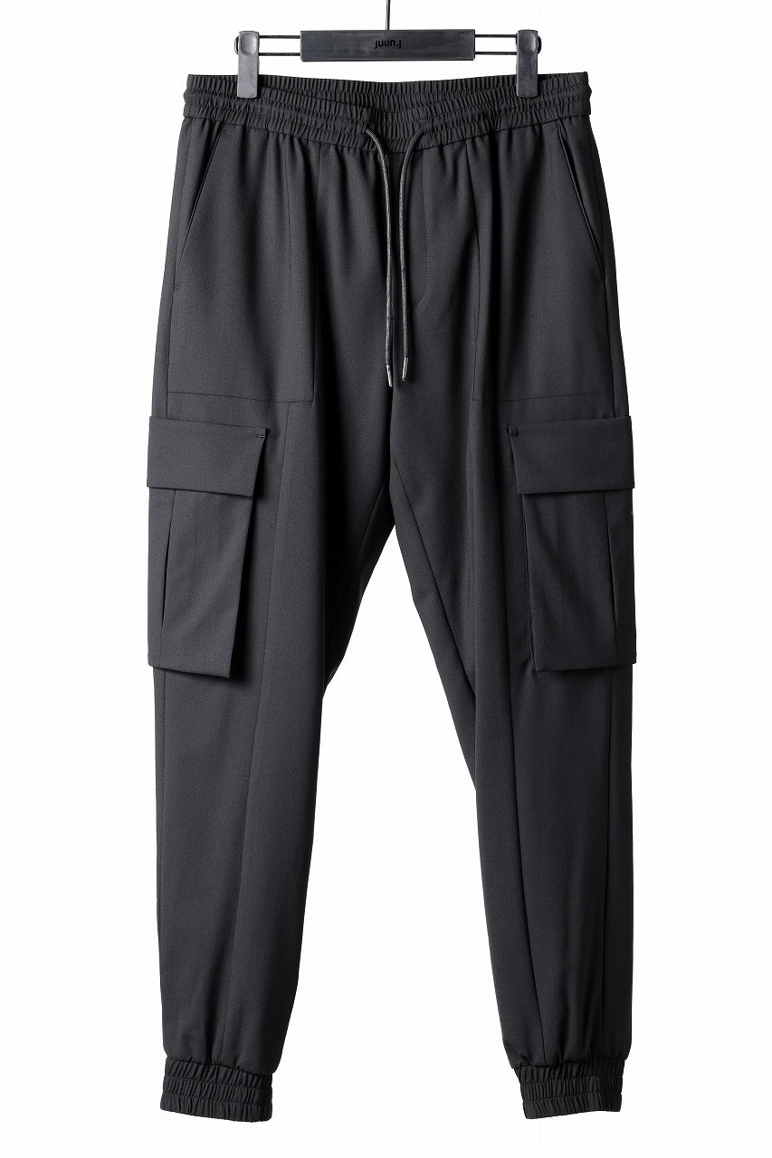 Load image into Gallery viewer, Juun.J Wool Blended Cargo Jogger (BLACK)