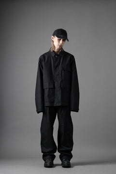 画像をギャラリービューアに読み込む, Ten c CHINO TROUSERS / PIECE DYED CONYPE MICRO-FIBER (BLACK)