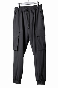 Load image into Gallery viewer, Juun.J Wool Blended Cargo Jogger (BLACK)