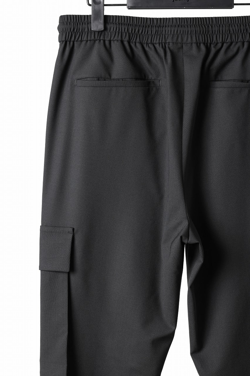 Juun.J Wool Blended Cargo Jogger (BLACK)