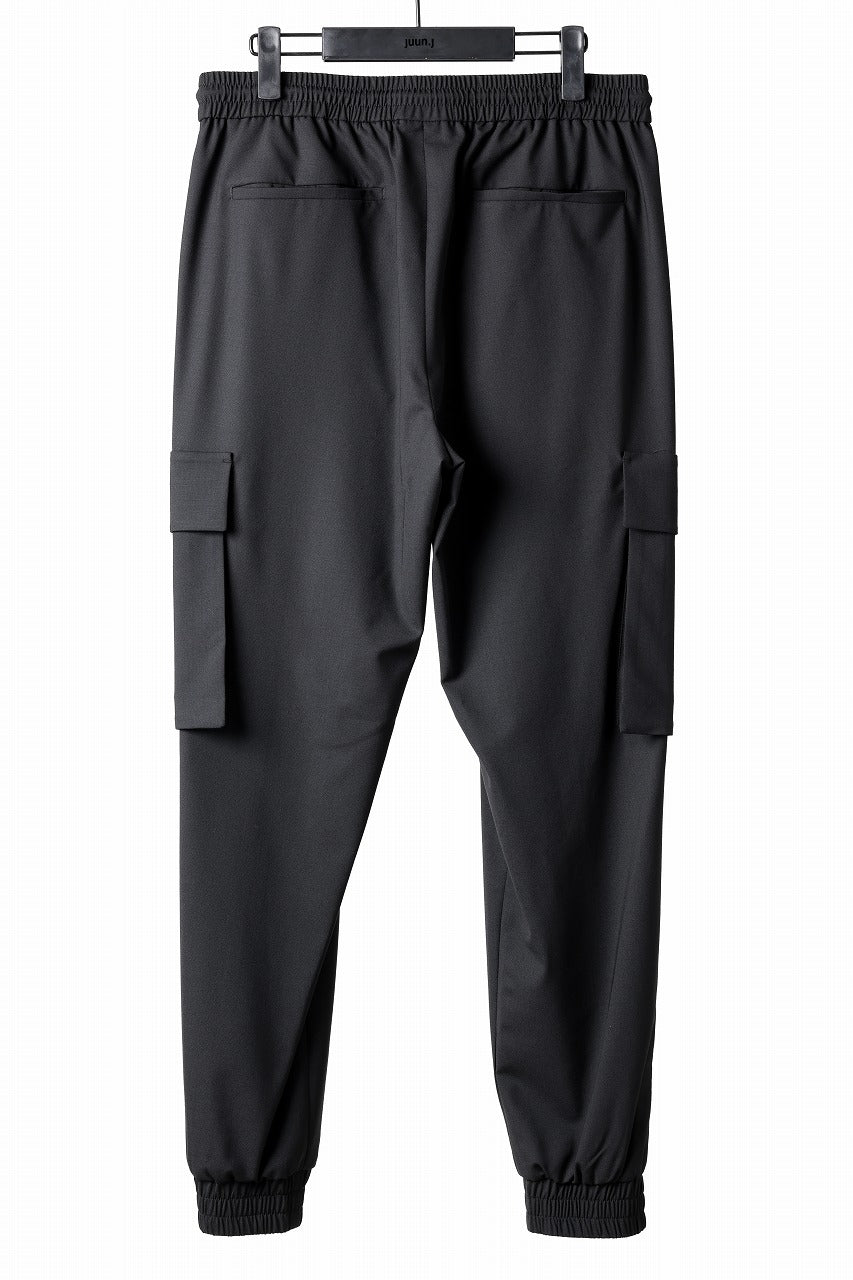 画像をギャラリービューアに読み込む, Juun.J Wool Blended Cargo Jogger (BLACK)