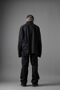 画像をギャラリービューアに読み込む, Ten c MIDLAYER FIELD JACKET / PIECE DYED CONYPE MICRO-FIBER (BLACK)