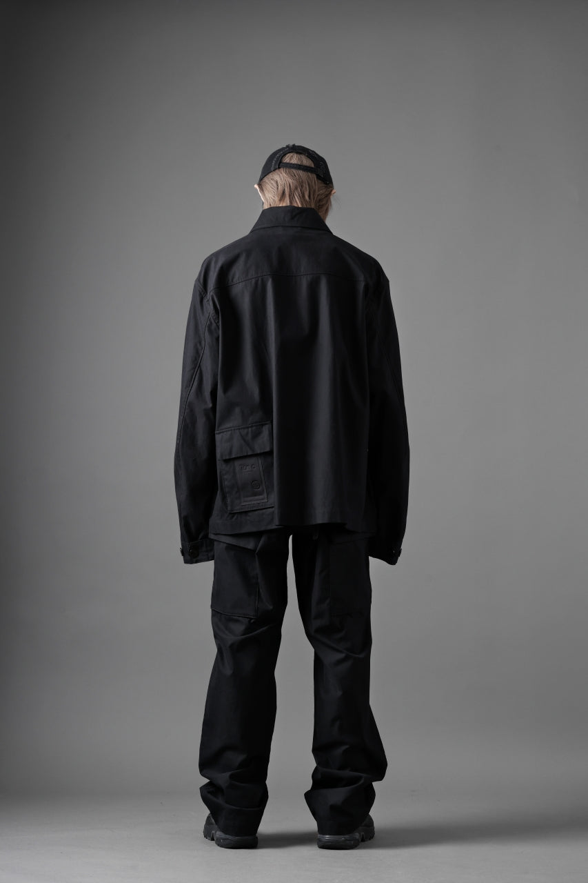 画像をギャラリービューアに読み込む, Ten c CHINO TROUSERS / PIECE DYED CONYPE MICRO-FIBER (BLACK)