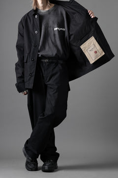 画像をギャラリービューアに読み込む, Ten c CHINO TROUSERS / PIECE DYED CONYPE MICRO-FIBER (BLACK)