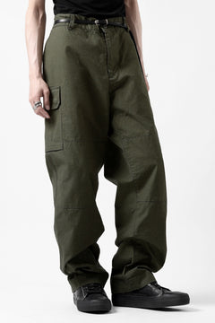 Load image into Gallery viewer, N/07 CARGO POCKET TROUSERS / 30/2 DRY FINISH DUCK (OLIVE)