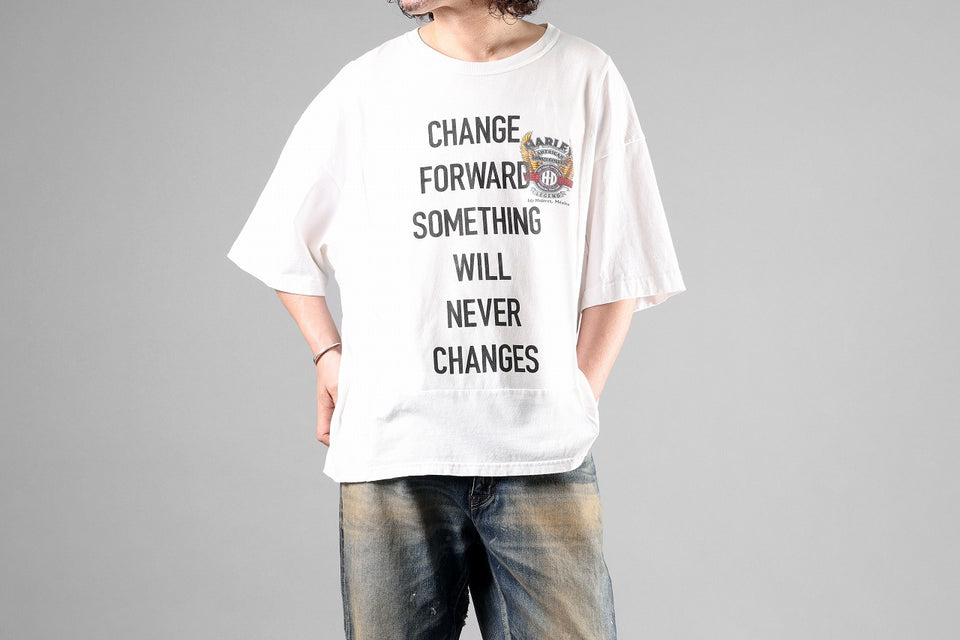 Load image into Gallery viewer, CHANGES exclusive VINTAGE REMAKE SHORT SLEEVE TEE (WHITE #B)