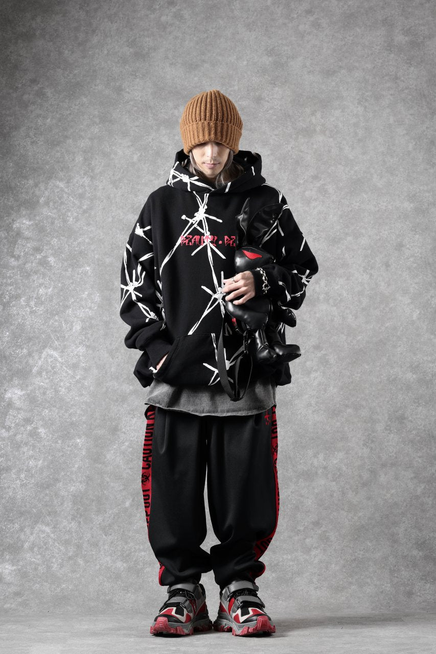 beauty : beast x CVTVLIST P.O HOODED "BARBED WIRE" (BLACK)