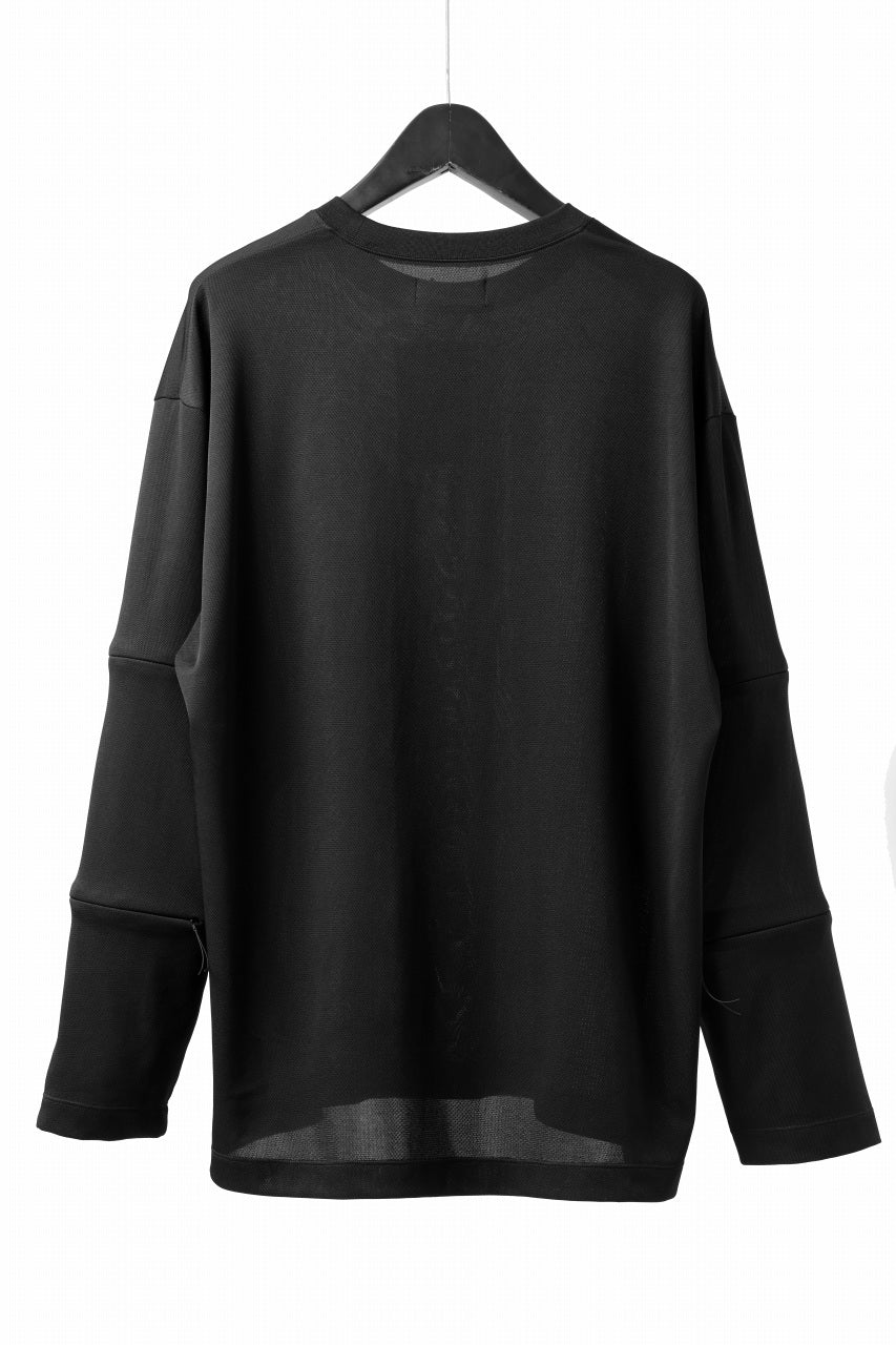 Load image into Gallery viewer, D-VEC REAMIDE® MESH VENTILATION L/S TEE (NIGHT SEA BLACK)