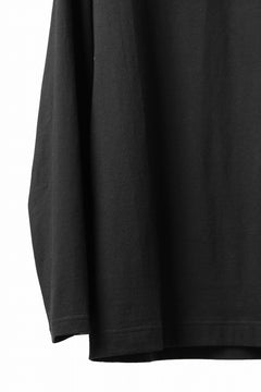 Load image into Gallery viewer, Y&#39;s for men LOGO PRINT LONG SLEEVE T-SHIRTS / 30/1 COMA COTTON (BLACK)