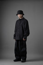 画像をギャラリービューアに読み込む, Ten c PADDED SHIRT / PIECE DYED COTTON/NYLON POPLIN (BLACK)