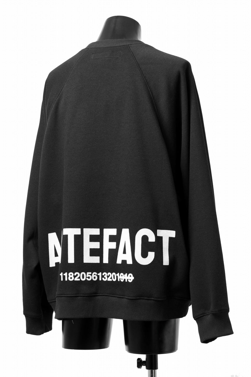 Load image into Gallery viewer, A.F ARTEFACT BOMBERHEAT® BACK LOGO DOLMAN TOPS (BLACK)