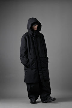 画像をギャラリービューアに読み込む, Ten c PADDED PARKA COAT / GARMENT DYED NYLON TACTEL (BLACK)