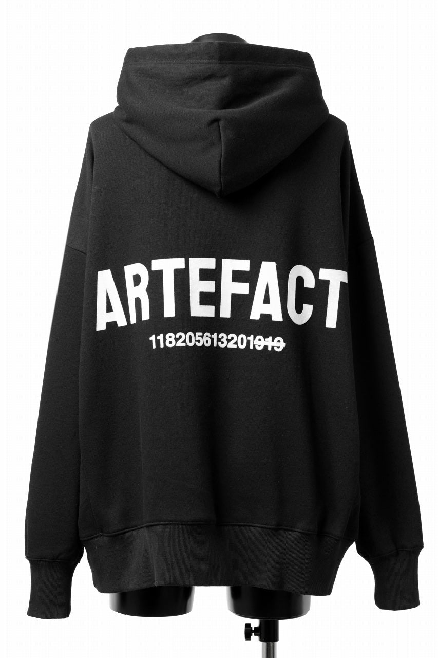 Load image into Gallery viewer, A.F ARTEFACT BOMBERHEAT® BACK LOGO HOODIE (BLACK)