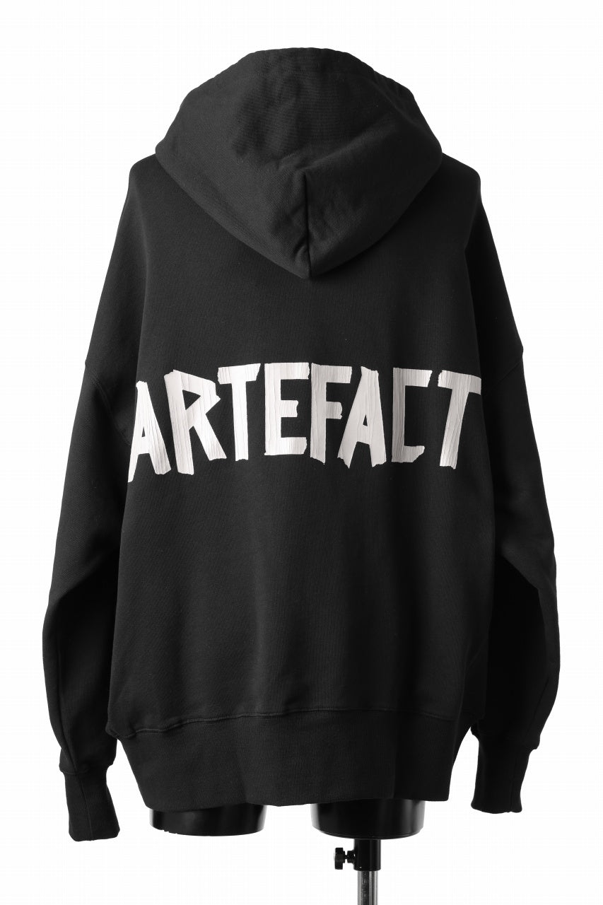 A.F ARTEFACT BACK LOGO SWEAT HOODIE (BLACK)