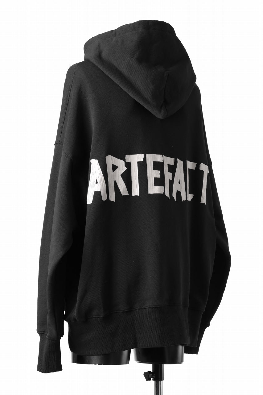 Load image into Gallery viewer, A.F ARTEFACT BACK LOGO SWEAT HOODIE (BLACK)