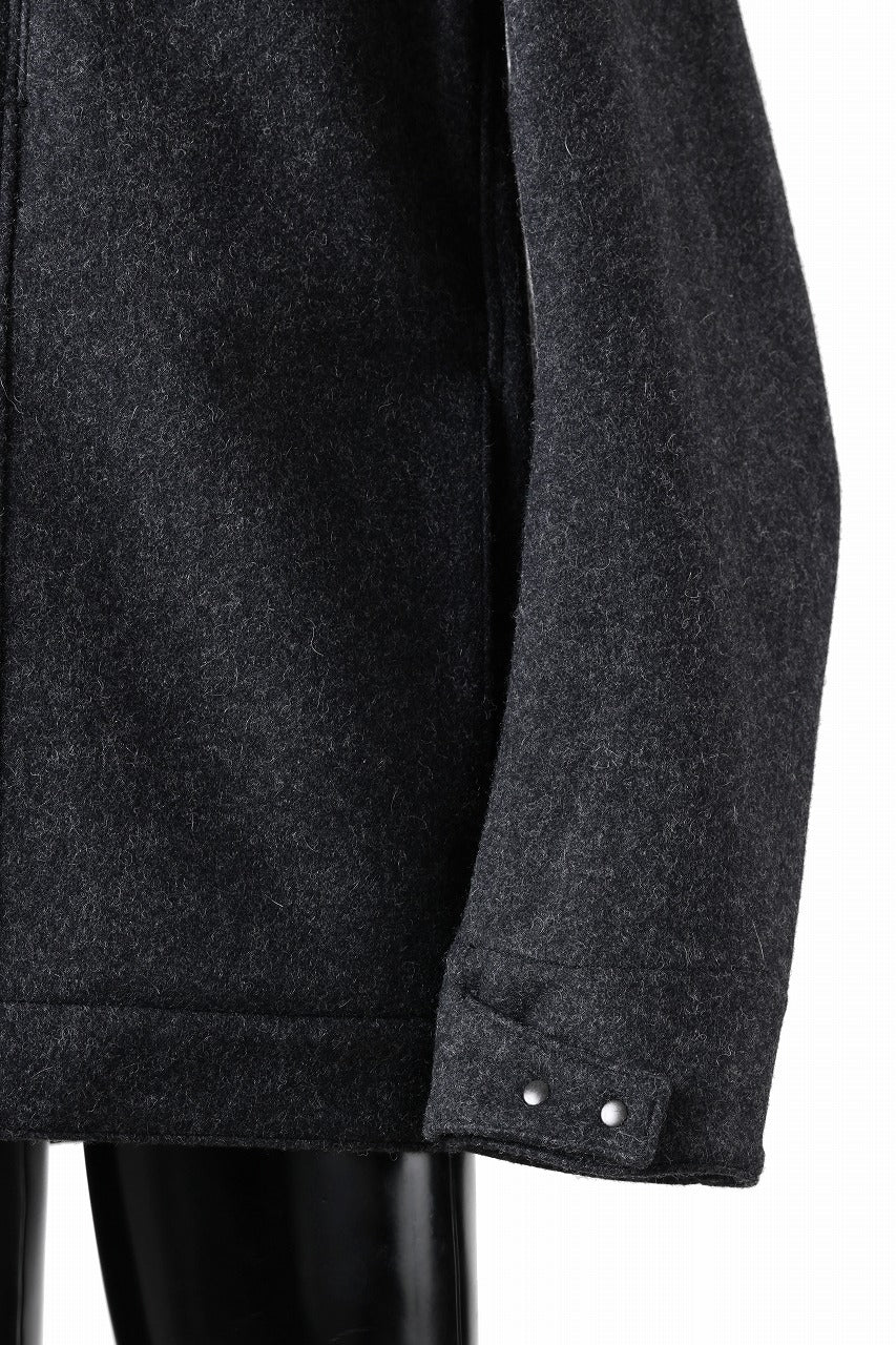 OPPOSE DUALITY 6 POCKET PANEL WORK JACKET / MELTON WOOL (BLACK)