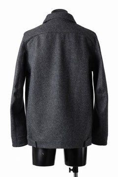 画像をギャラリービューアに読み込む, OPPOSE DUALITY 6 POCKET PANEL WORK JACKET / MELTON WOOL (BLACK)